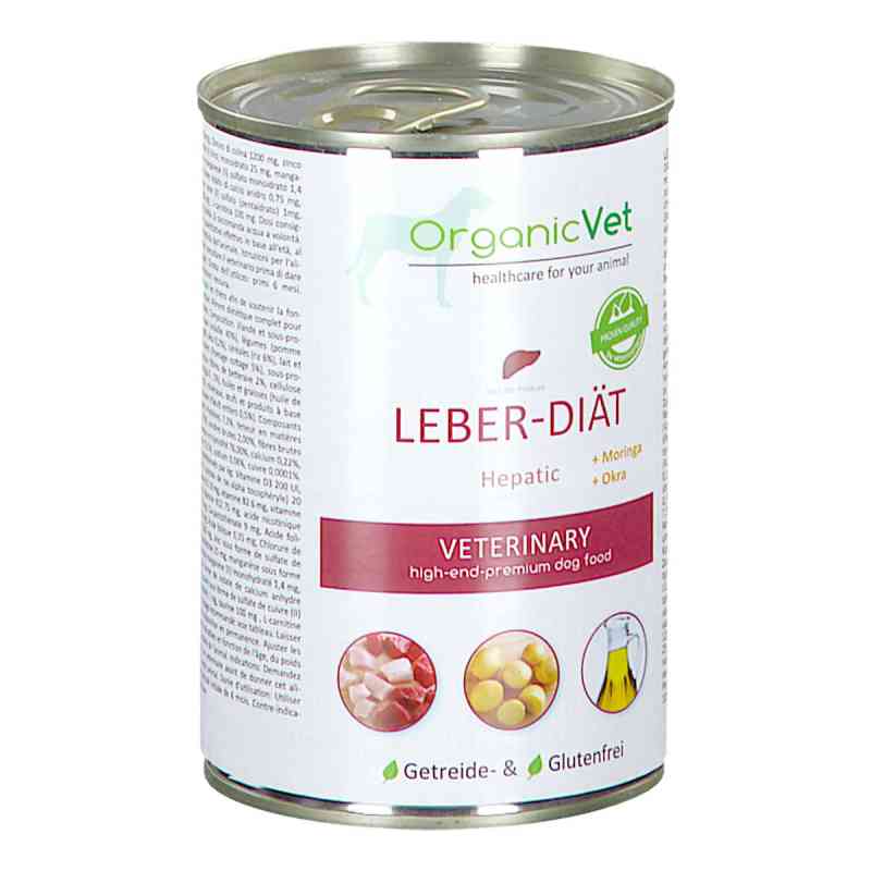 Organicvet Hund Nassnahrung Leber-Diät 400 g von organicVet GmbH PZN 12376118