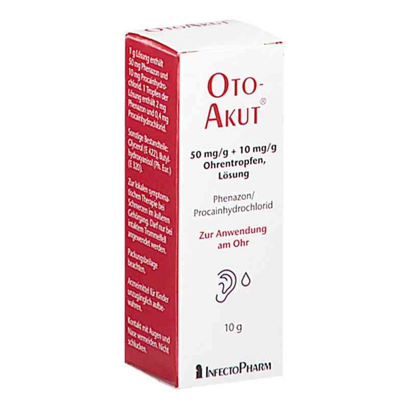 Otoakut 50 Mg/g + 10 Mg/g Ohrentropfen Lösung 10 g von INFECTOPHARM Arzn.u.Consilium GmbH PZN 18707705
