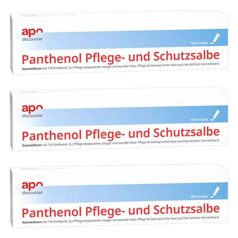 Panthenol Pflege- und Schutzsalbe von apodiscounter 3x100 ml von apo.com Group GmbH PZN 08102170