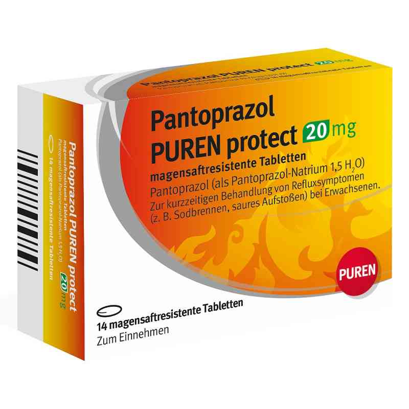 Pantoprazol Puren protect 20 mg magensaftresistent Tabletten 14 stk von PUREN Pharma GmbH & Co. KG PZN 11357343