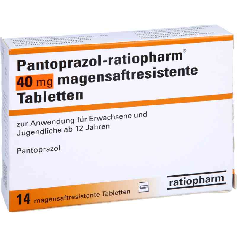 Pantoprazol-ratiopharm 40 mg magensaftresistent Tabletten 14 stk von ratiopharm GmbH PZN 01175210