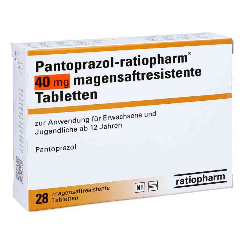 Pantoprazol-ratiopharm 40 mg magensaftresistent Tabletten 28 stk von ratiopharm GmbH PZN 01175291
