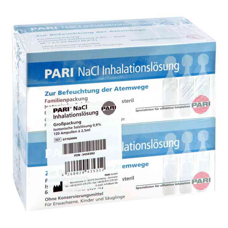 Pari Nacl Inhalationslösung Ampullen 120X2.5 ml von Pari GmbH PZN 03450382