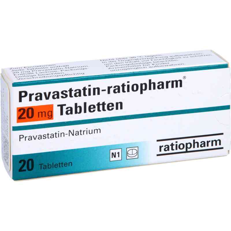Pravastatin-ratiopharm 20 mg Tabletten 20 stk von ratiopharm GmbH PZN 00848664