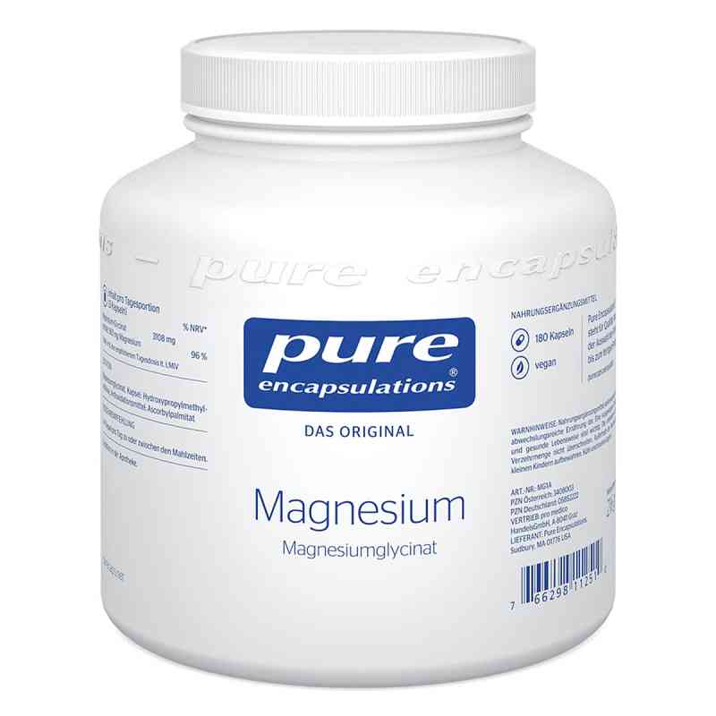 Pure Encapsulations Magnesium Magnesiumglycinat Kapseln 180 stk von pro medico GmbH PZN 05852222