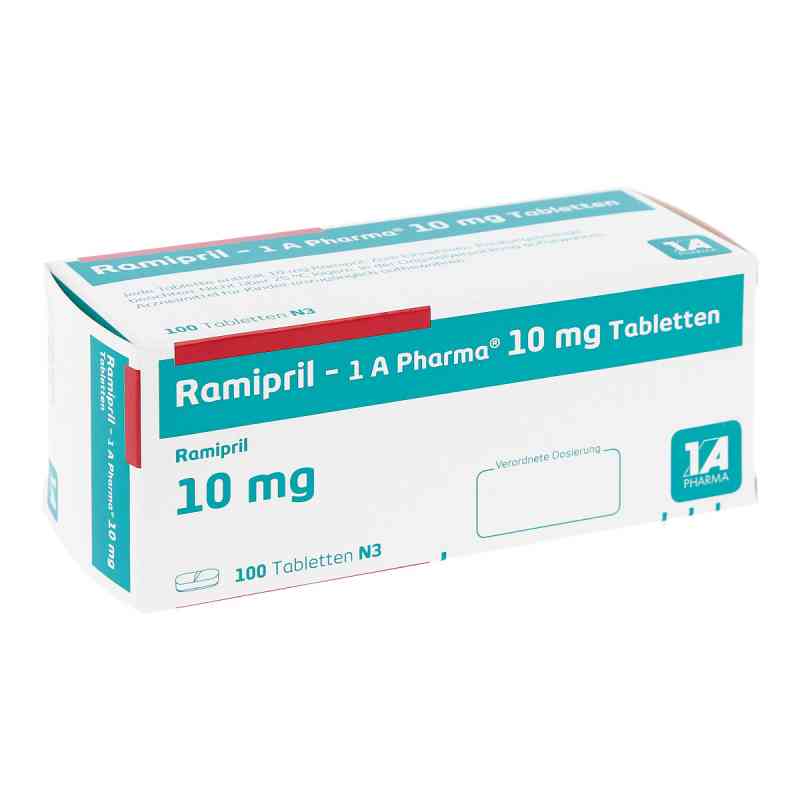 Ramipril-1A Pharma 10mg 100 stk von 1 A Pharma GmbH PZN 00766819