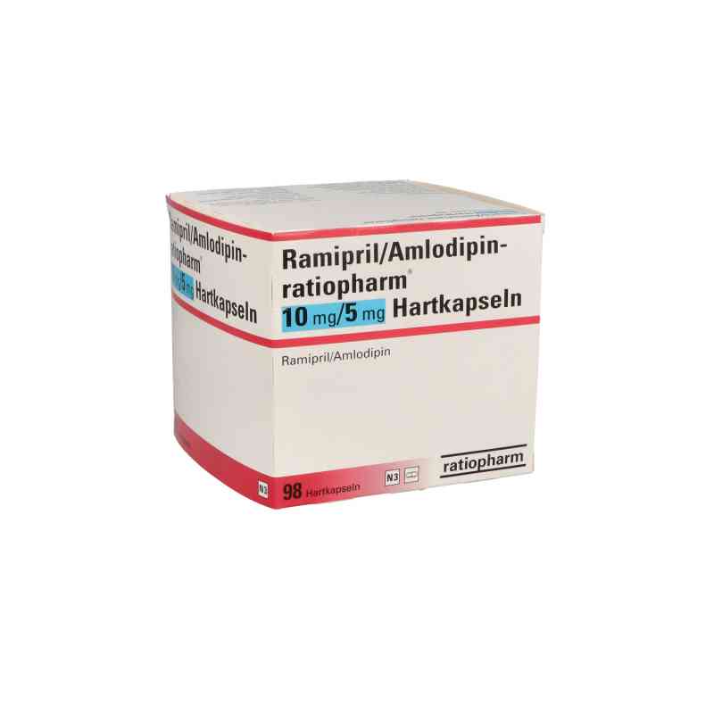 Ramipril/amlodipin-ratiopharm 10 mg/5 mg hartkapsel 98 stk von ratiopharm GmbH PZN 13752836