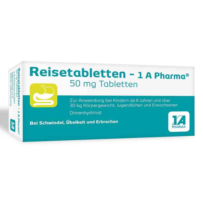 Reisetabletten - 1 A Pharma® 20 stk von 1 A Pharma GmbH PZN 05368650