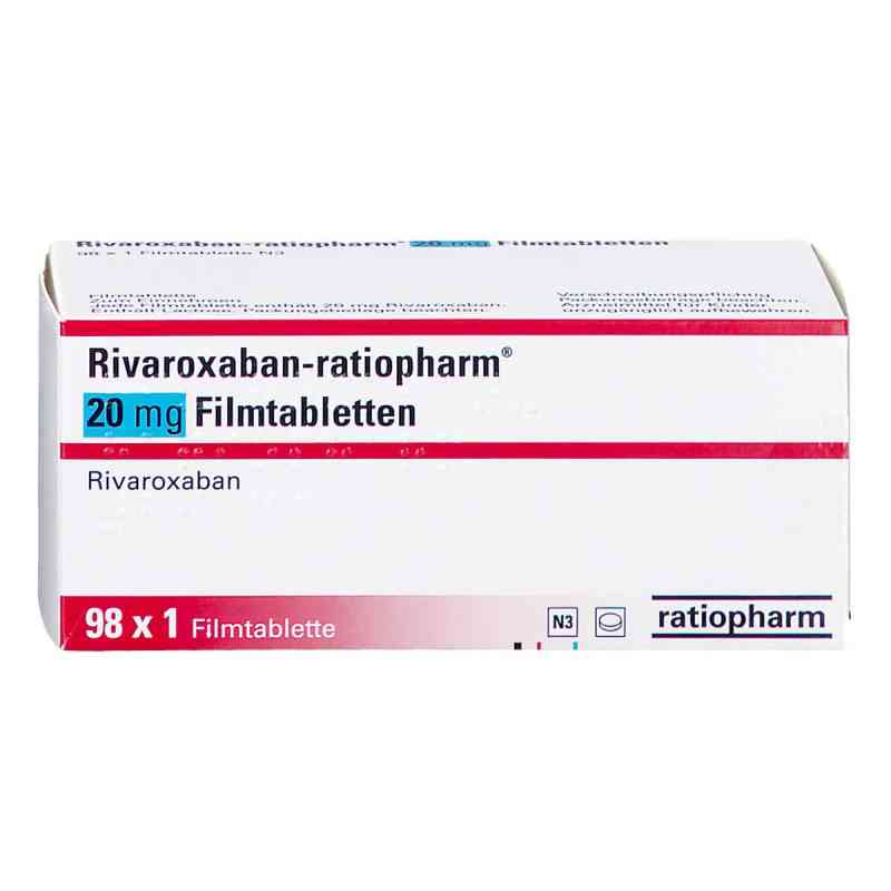 Rivaroxaban-ratiopharm 20 Mg Filmtabletten 98 stk von ratiopharm GmbH PZN 18826858