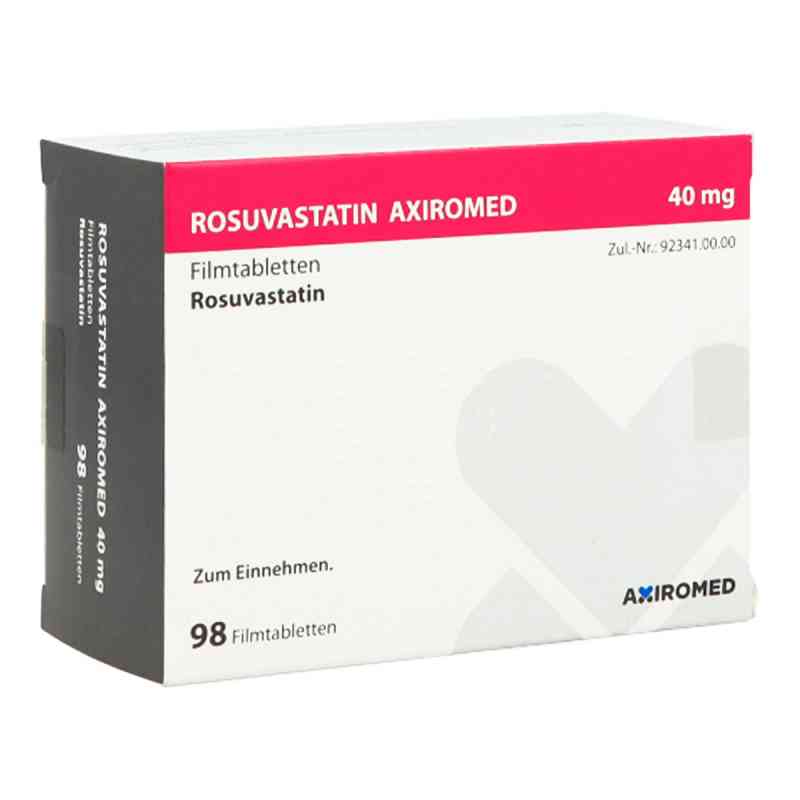 Rosuvastatin Axiromed 40 mg Filmtabletten 98 stk von Medical Valley Invest AB PZN 13705162