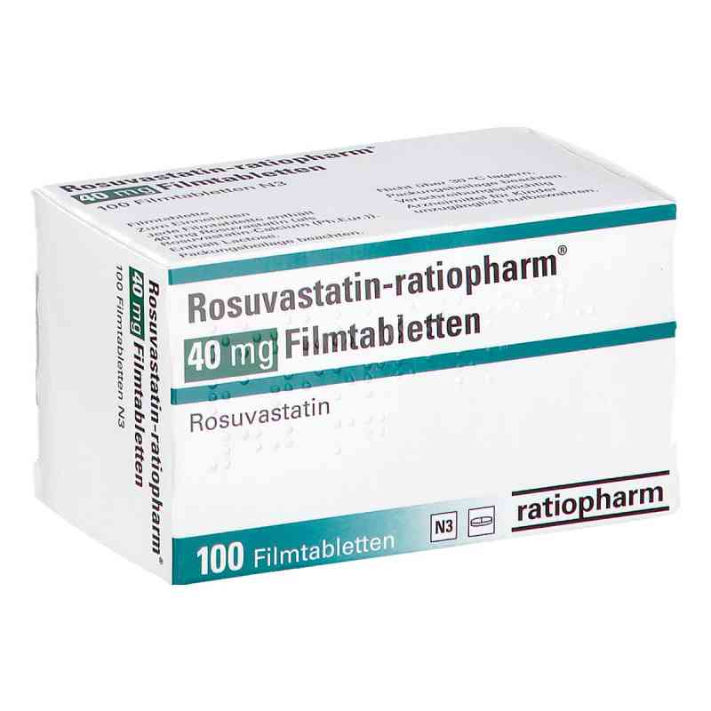 Rosuvastatin-ratiopharm 40 Mg Filmtabletten 100 stk von ratiopharm GmbH PZN 18253871