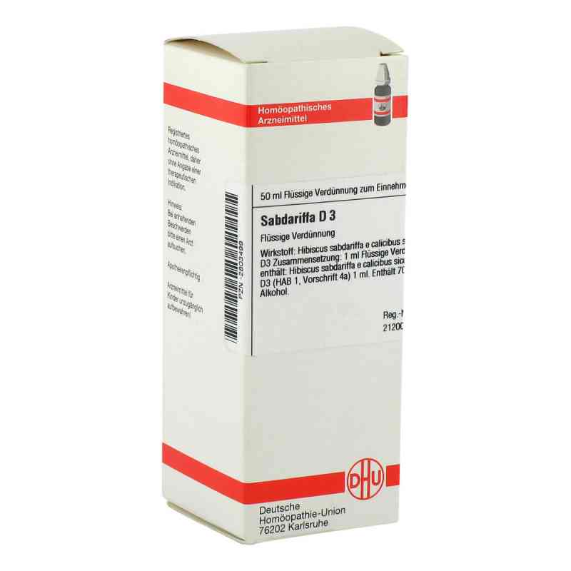 Sabdariffa D3 Dilution 50 ml von DHU-Arzneimittel GmbH & Co. KG PZN 02803499