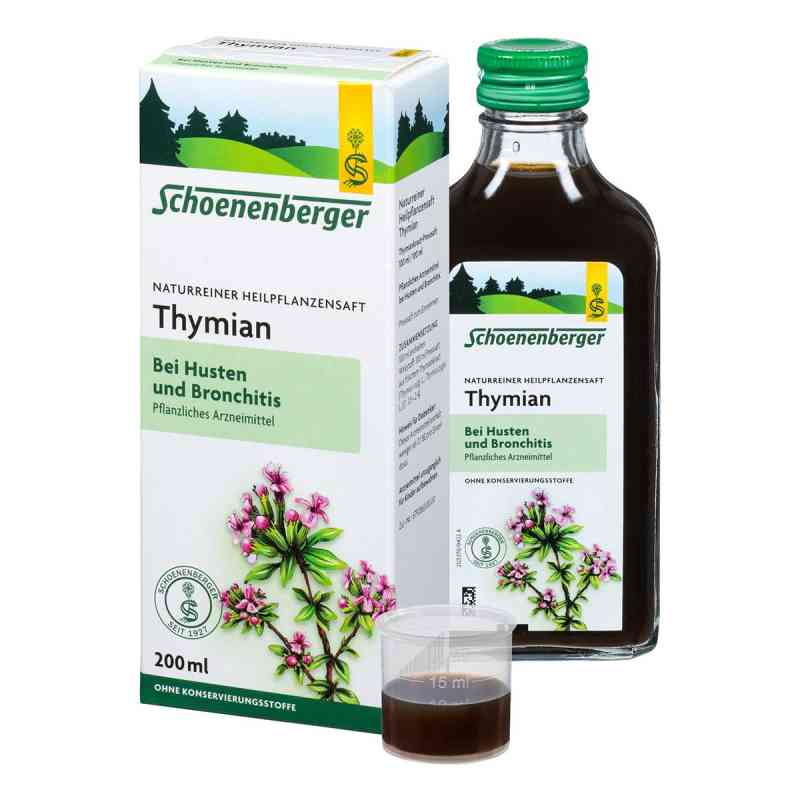Schoenenberger Naturreiner Heilpflanzensaft Thymian 200 ml von SALUS Pharma GmbH PZN 00692340