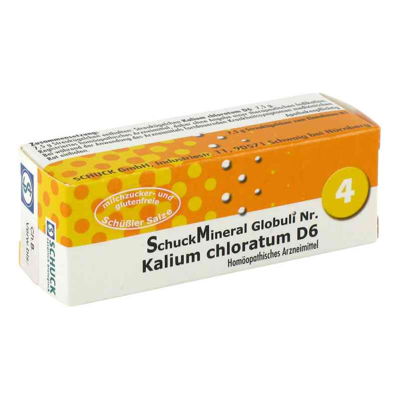 Schuckmineral Globuli 4 Kalium chloratum D6 7.5 g von SCHUCK GmbH Arzneimittelfabrik PZN 00413297