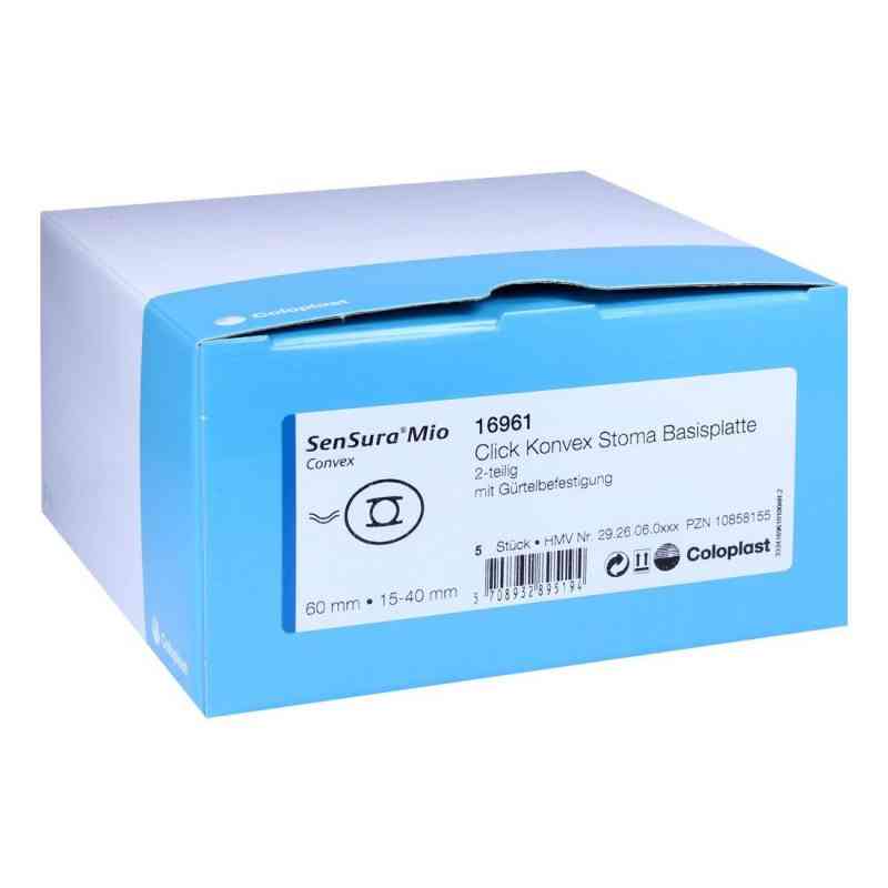 Sensura Mio Click Basisplatte, konvex Rr60 15-40 mm 5 stk von Coloplast GmbH PZN 10858155