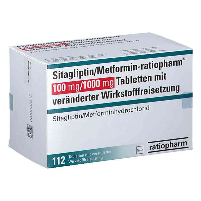 Sitagliptin/metformin-ratiopharm 100mg/1000mg Tvw 112 stk von ratiopharm GmbH PZN 17574283