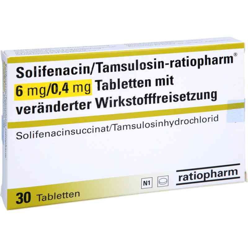 Solifenacin/tamsulosin-ratiopharm 6 Mg/0,4 Mg Tvw 30 stk von ratiopharm GmbH PZN 18337349