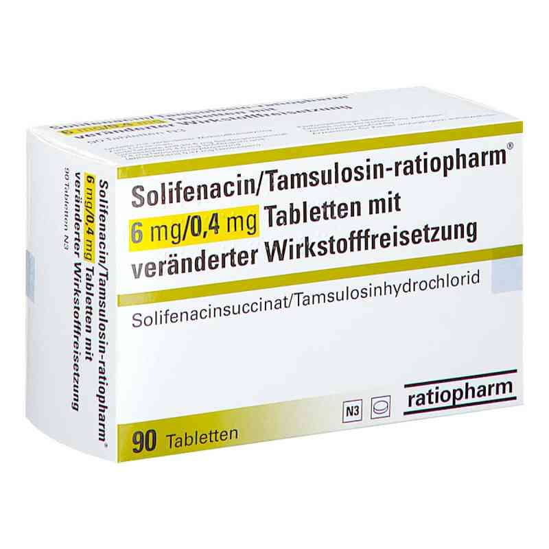 Solifenacin/tamsulosin-ratiopharm 6 Mg/0,4 Mg Tvw 90 stk von ratiopharm GmbH PZN 18337384