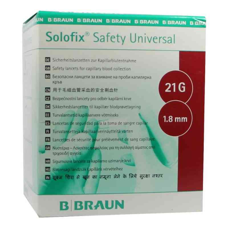 Solofix Safety Univers.lanzet.21g 1,8mm Stichl. 200 stk von B. Braun Melsungen AG PZN 01119660
