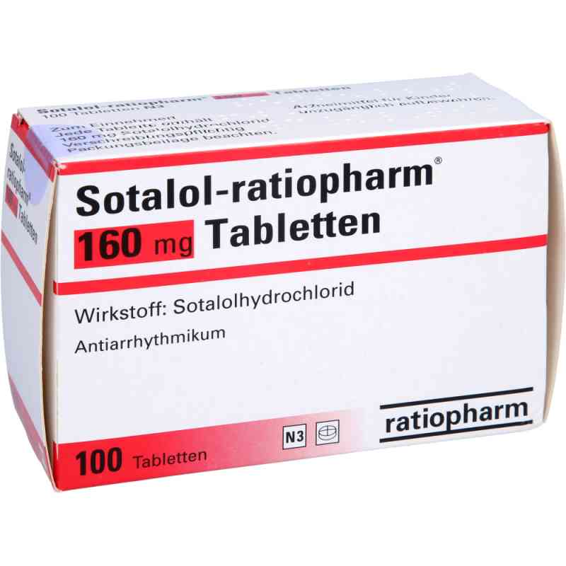 Sotalol-ratiopharm 160 mg Tabletten 100 stk von ratiopharm GmbH PZN 04524289