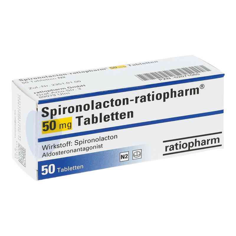 Spironolacton-ratiopharm 50mg 50 stk von ratiopharm GmbH PZN 02071085