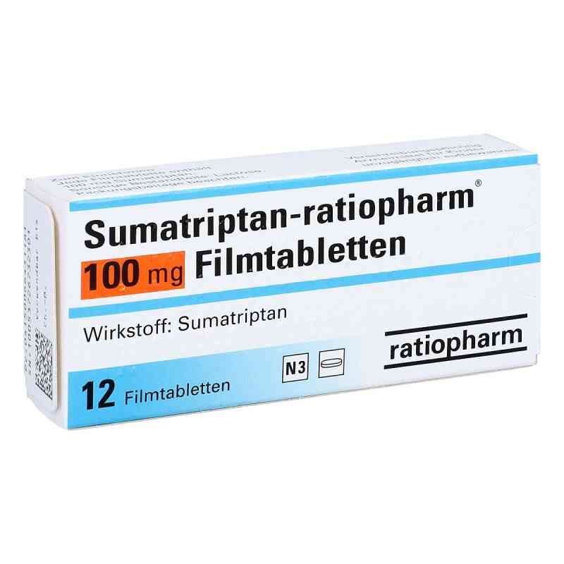 Sumatriptan-ratiopharm 100mg 12 stk von ratiopharm GmbH PZN 06643118
