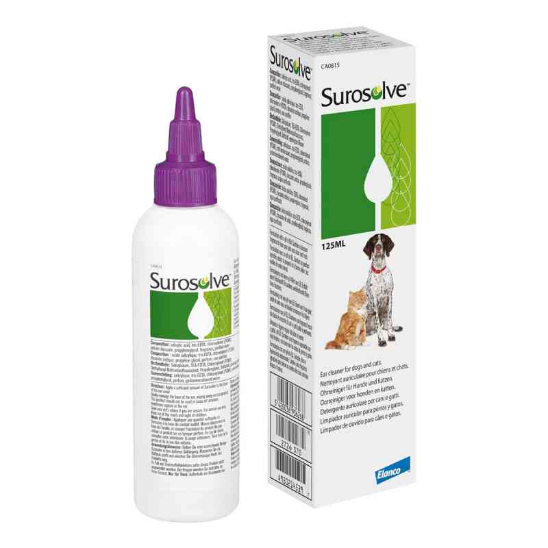 Surosolve Ohrreiniger für Hunde und Katzen 125 ml von Elanco Deutschland GmbH PZN 18097678
