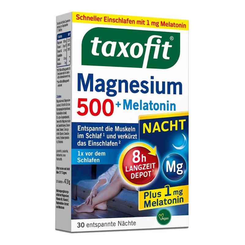 Taxofit Magnesium 500 Nacht + Melatonin Tabletten 30 stk von MCM KLOSTERFRAU Vertr. GmbH PZN 18739651