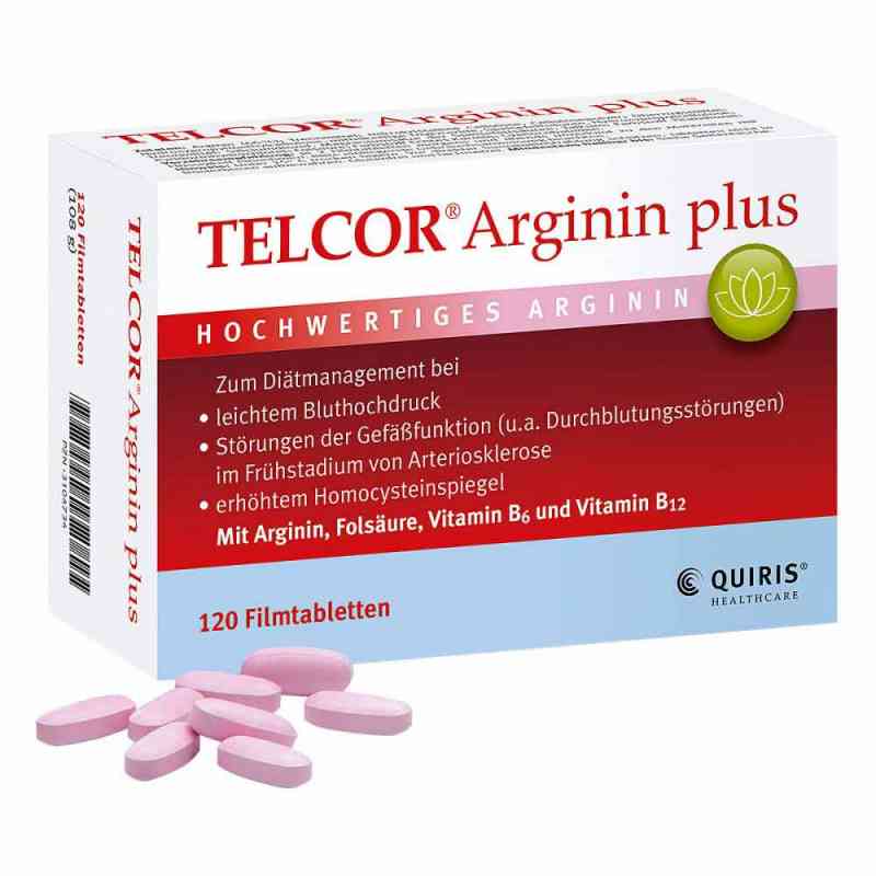 Telcor Arginin plus Filmtabletten 120 stk von Quiris Healthcare GmbH & Co. KG PZN 03104734