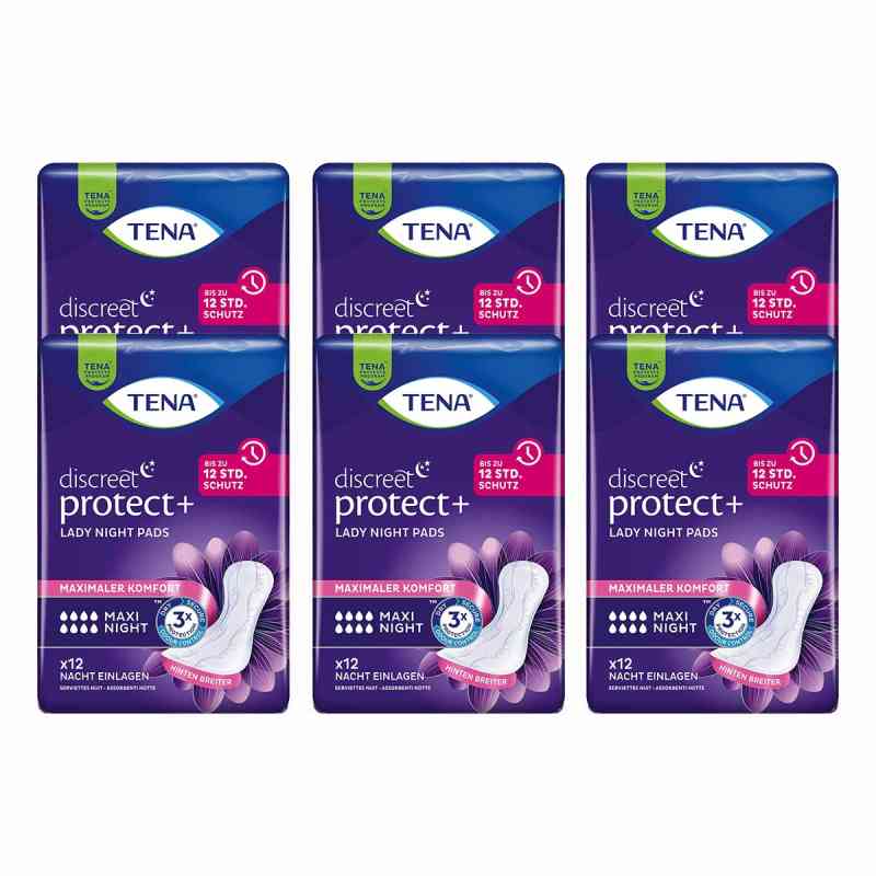 Tena Lady Discreet Einlagen maxi night 6x12 stk von Essity Germany GmbH PZN 08100751