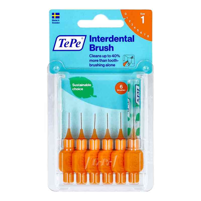 Tepe Interdentalbürste 0,45mm orange 6 stk von TePe D-A-CH GmbH PZN 07641191