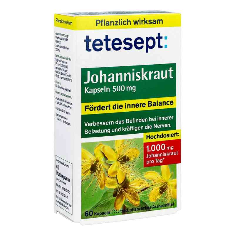 Tetesept Johanniskraut 500 Mg Kapseln 60 stk von Merz Consumer Care GmbH PZN 18248031