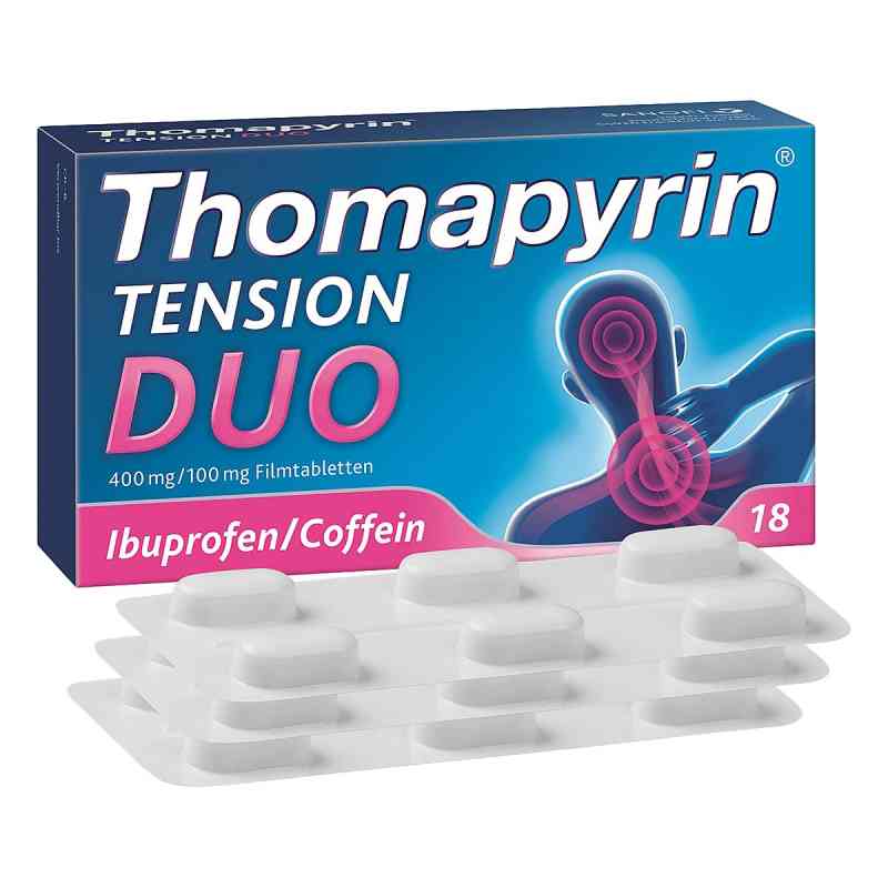 Thomapyrin TENSION DUO 400mg/100mg mit Coffein & Ibuprofen 18 stk von  PZN 15420191