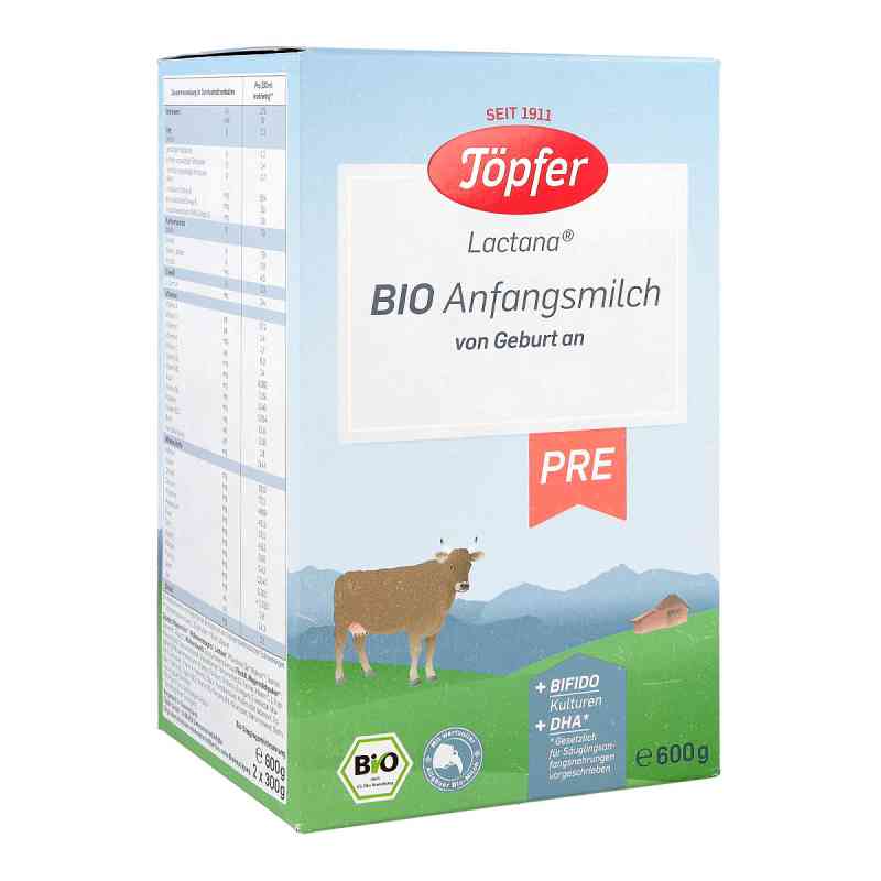 Töpfer Lactana Bio Pre Pulver 600 g von TÖPFER GmbH PZN 06081873