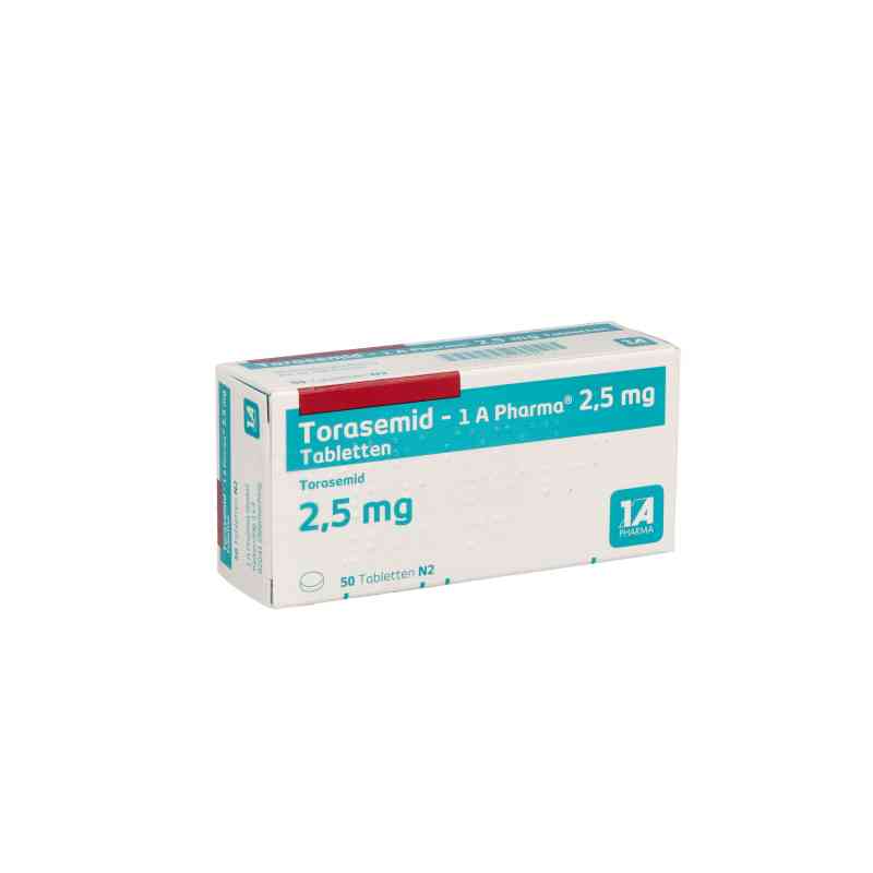 Torasemid-1A Pharma 2,5mg 50 stk von 1 A Pharma GmbH PZN 00773825