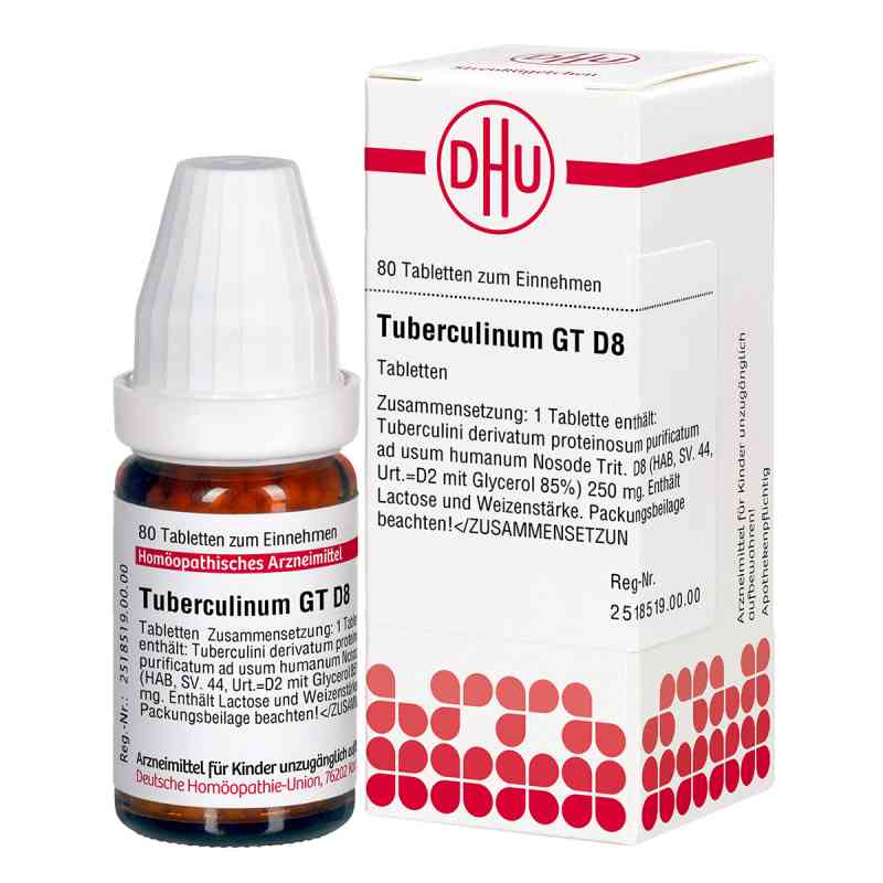 Tuberculinum Gt D8 Tabletten 80 stk von DHU-Arzneimittel GmbH & Co. KG PZN 07460383