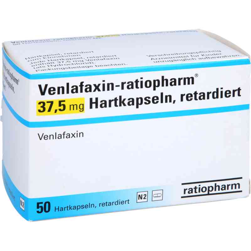 Venlafaxin-ratiopharm 37,5mg 50 stk von ratiopharm GmbH PZN 06784830