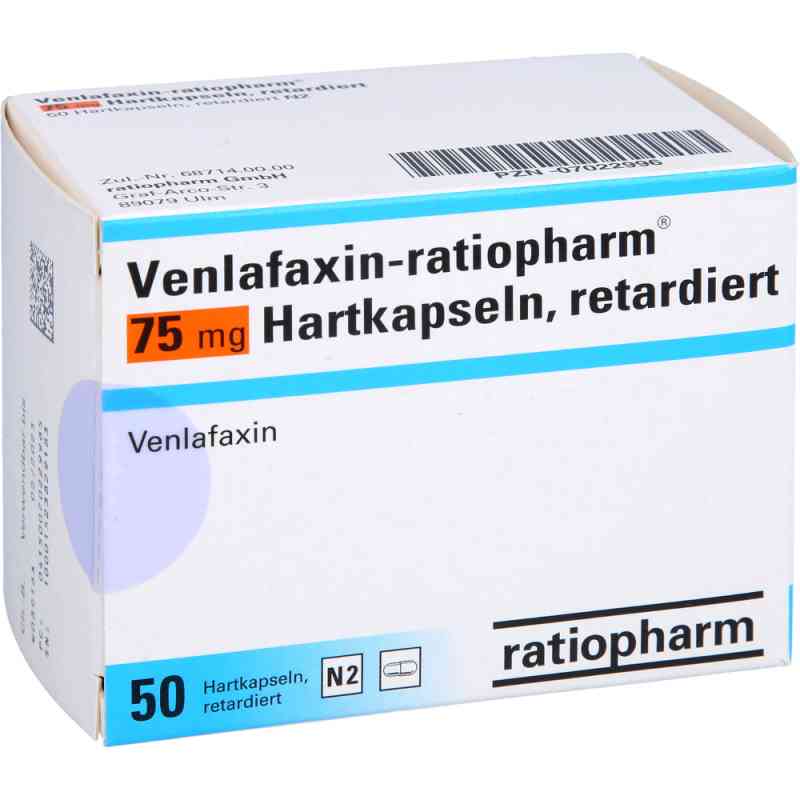 Venlafaxin-ratiopharm 75mg 50 stk von ratiopharm GmbH PZN 07022996