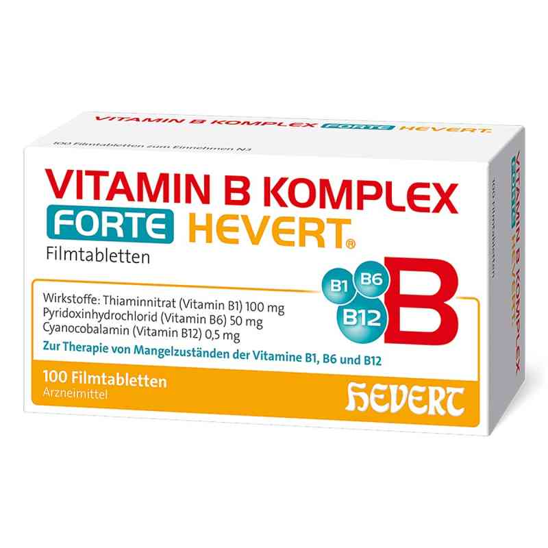 Vitamin B Komplex forte Hevert Tabletten 100 stk von Hevert-Arzneimittel GmbH & Co. KG PZN 05003931