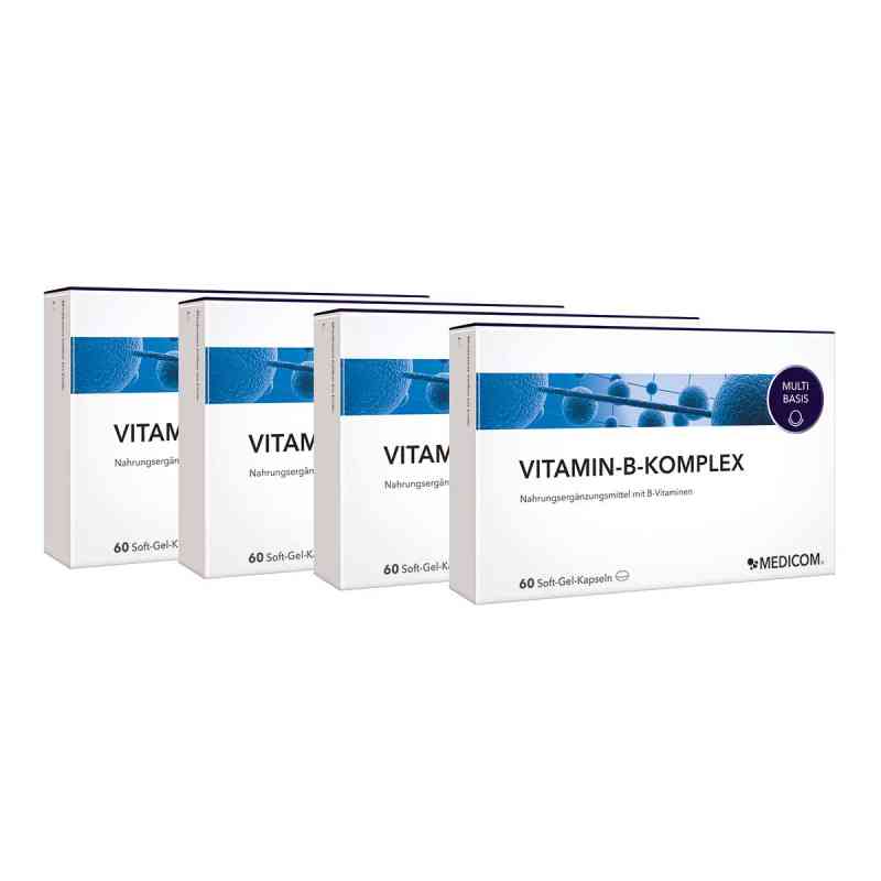 Vitamin-B-Komplex Weichkapseln 4X60 stk von MEDICOM Pharma GmbH PZN 15427750