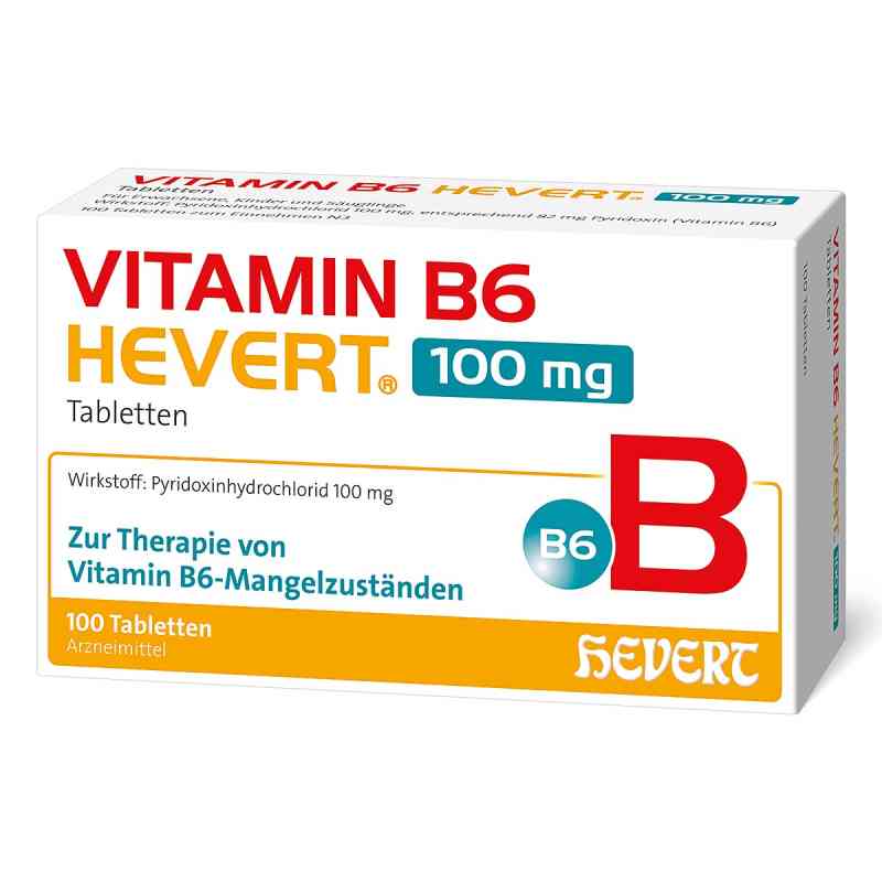 Vitamin B6 Hevert 100 mg Tabletten 100 stk von Hevert-Arzneimittel GmbH & Co. KG PZN 19802713