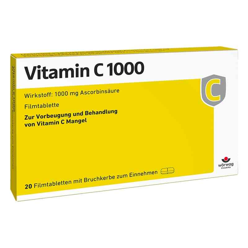 Vitamin C1000 Filmtabletten 20 stk von Wörwag Pharma GmbH & Co. KG PZN 00652205