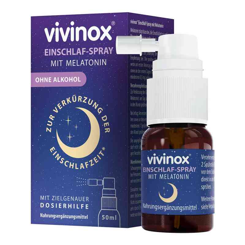 Vivinox Einschlaf-Spray mit Melatonin bei Einschlafstörungen 50 ml von Dr. Gerhard Mann Chem.-pharm.Fab PZN 17938940