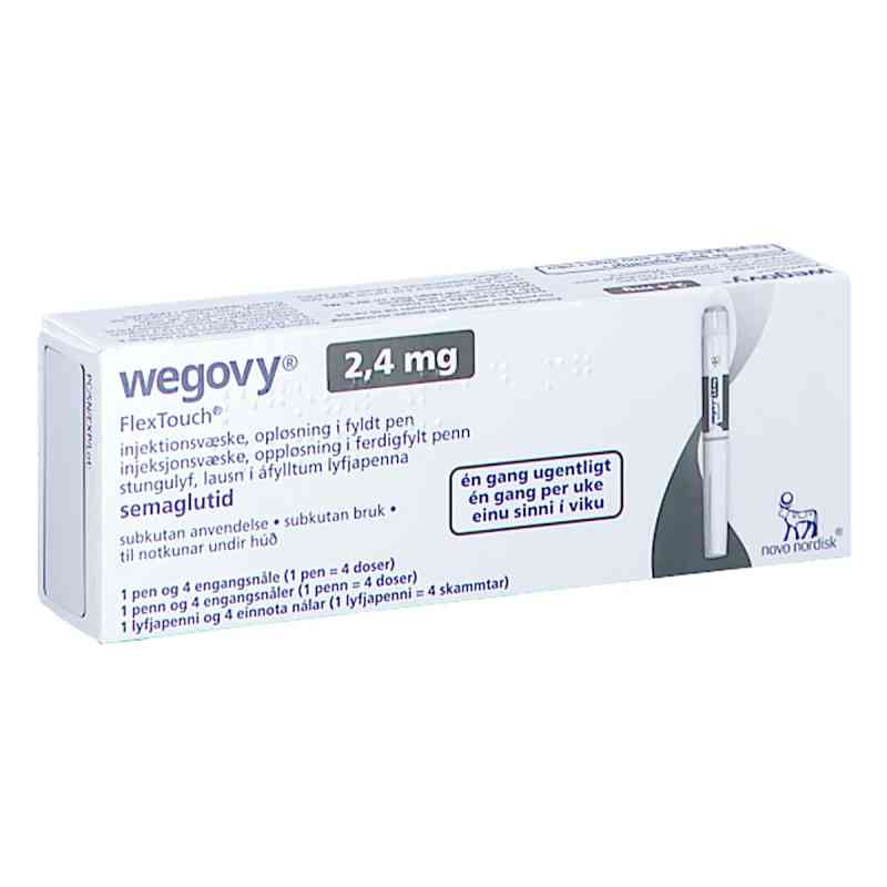 Wegovy 2,4 Mg Flextouch Injektionslösung fertigpen 1X3 ml von axicorp Pharma B.V. PZN 18887400