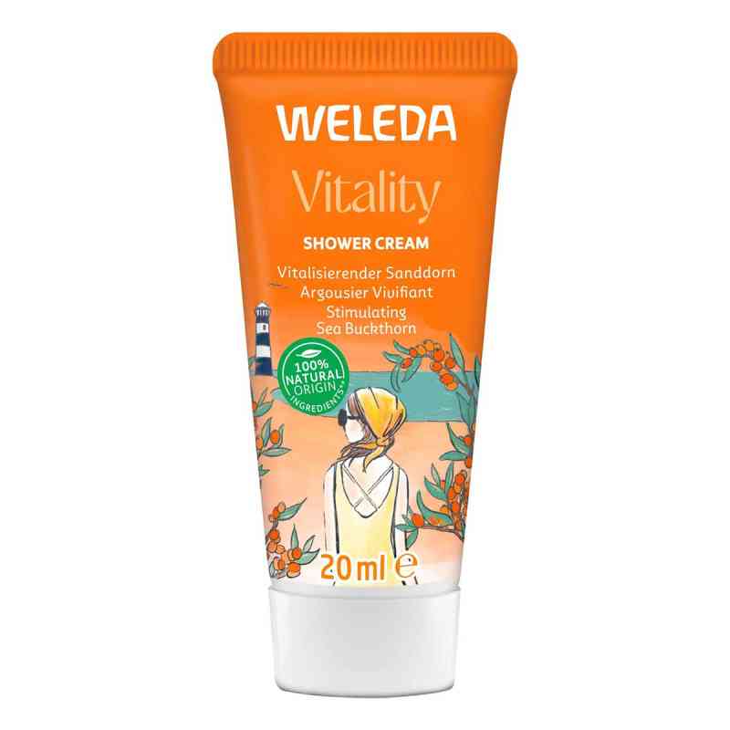 Weleda Vitality Shower Cream Sanddorn 20 ml von WELEDA AG PZN 19447991