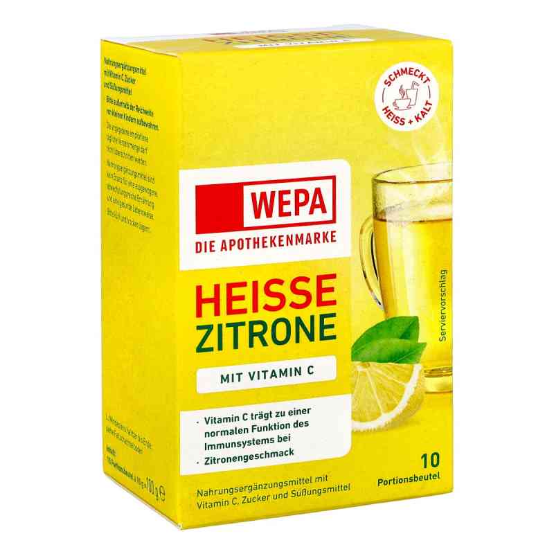 Wepa Heiße Zitrone+vitamin C Pulver 10X10 g von WEPA Apothekenbedarf GmbH & Co K PZN 18336953
