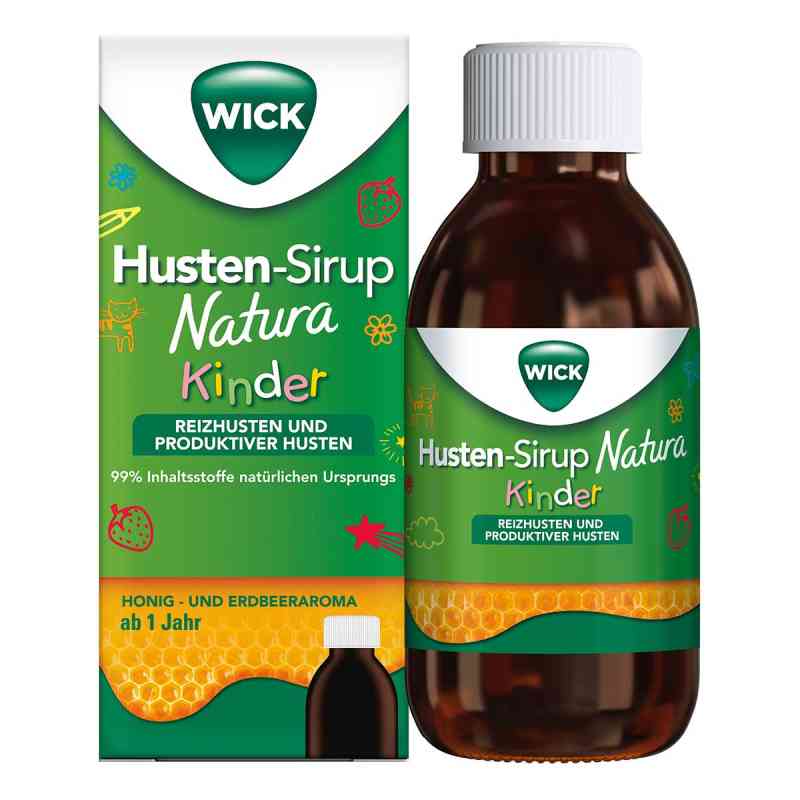 Wick Husten-Sirup Natura Kinder 140 ml von WICK Pharma - Zweigniederlassung der Procter & Gam PZN 19236811