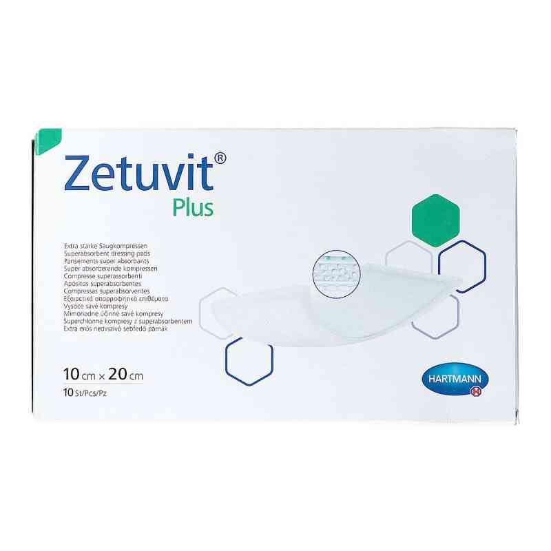 Zetuvit Plus extrastarke Saugkompr.steril 10x20 cm 10 stk von + Prisoma GmbH PZN 16205483