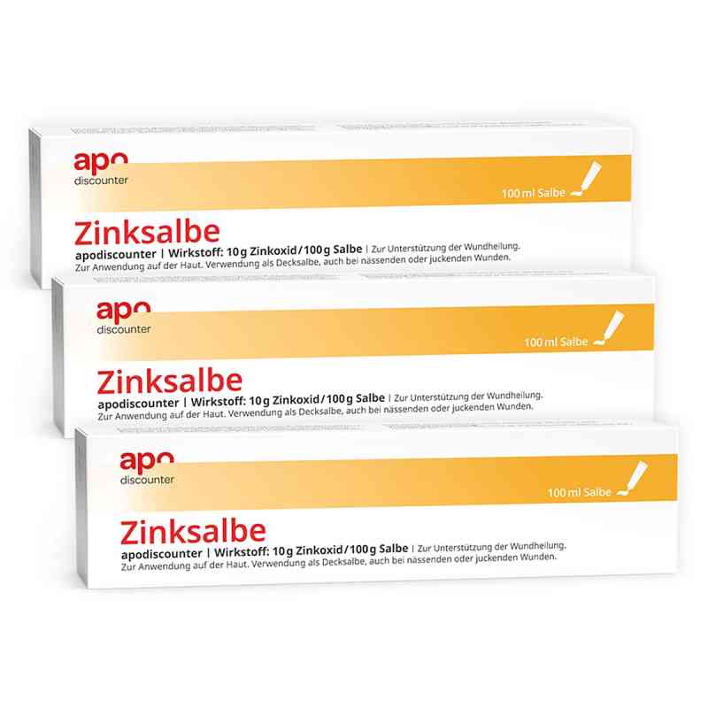 Zinksalbe Apodiscounter 3x100 ml von Pharma Aldenhoven GmbH & Co. KG PZN 08102179