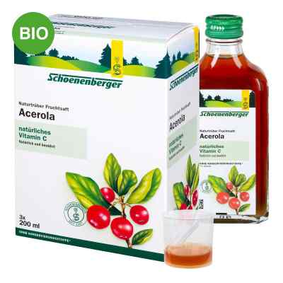 Schoenenberger naturtrüber Fruchtsaft Acerola  3X200 ml von SALUS Pharma GmbH PZN 00699738